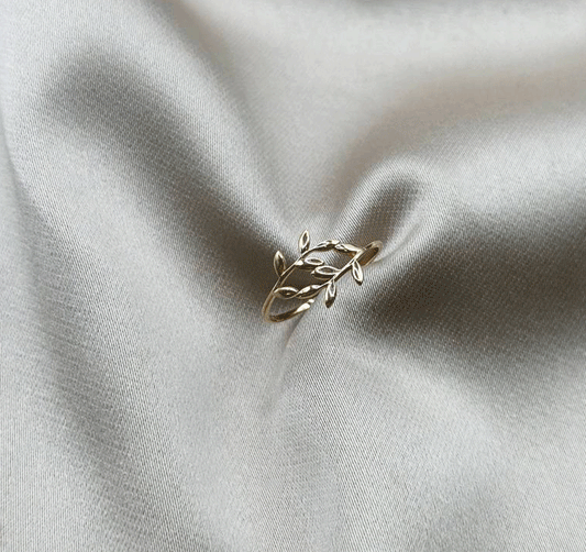 Inel din aur roz cu zirconiu