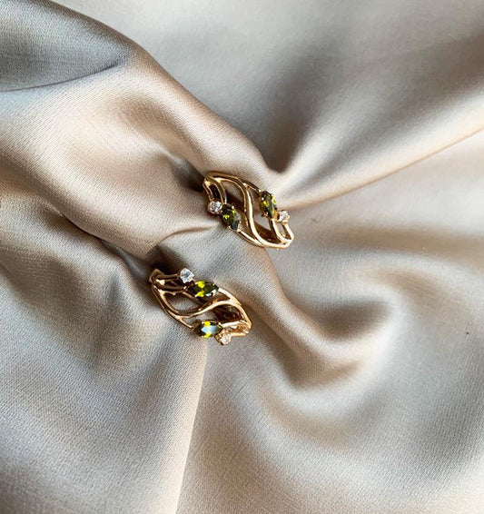 Серьги из розового золота