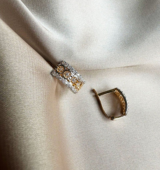 Серьги из розового золота