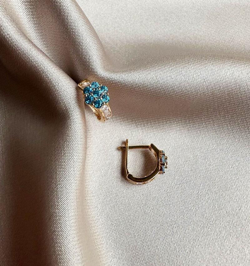 Серьги из розового золота