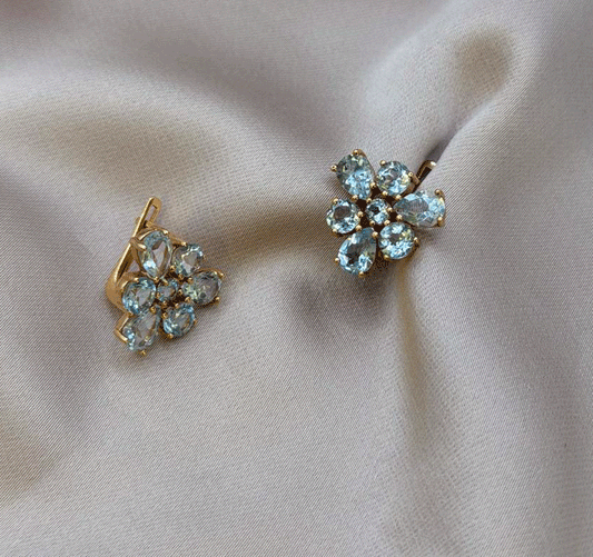 Серьги из розового золота