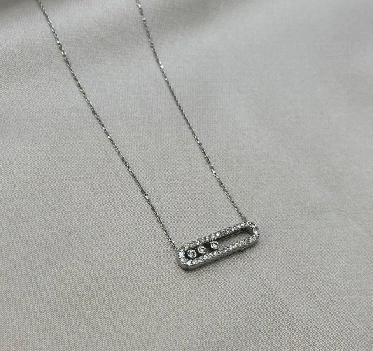 Цепь из белого золота