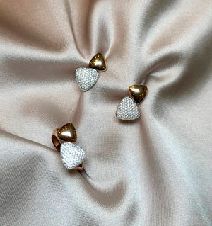 Rose gold set with zircon