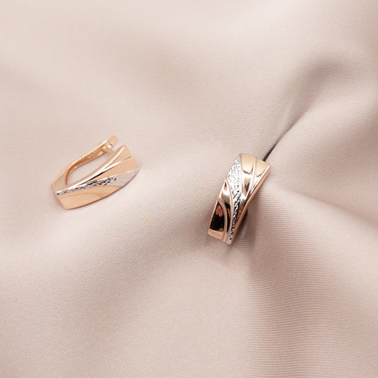 Rose gold earrings