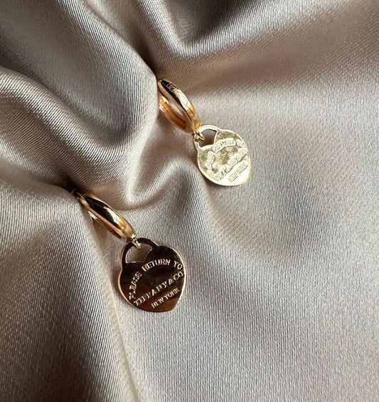 Rose gold earrings