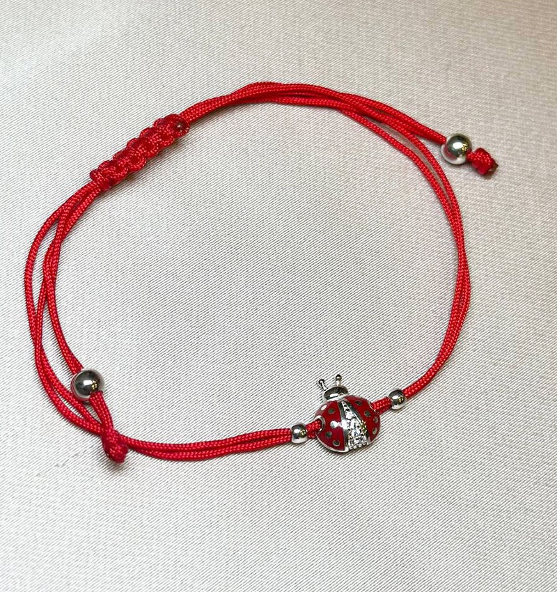 Silver bracelet with enamel