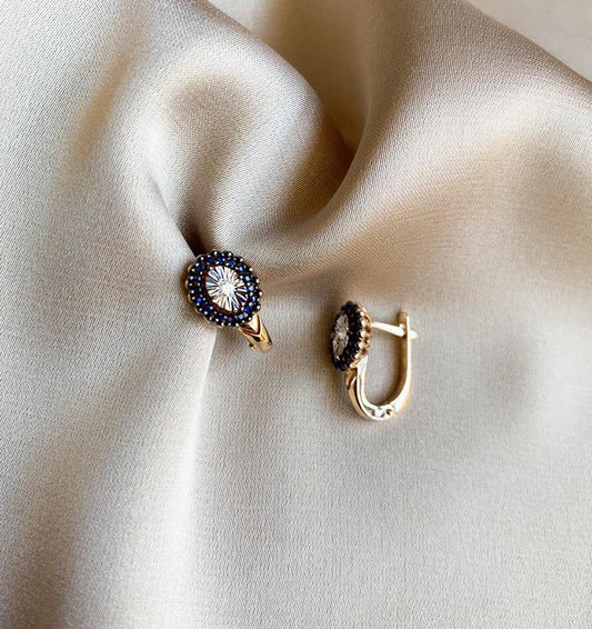 Серьги из розового золота